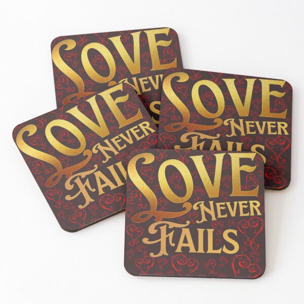 Item preview, Love never fails. Christian art. designed and sold by ConArte.