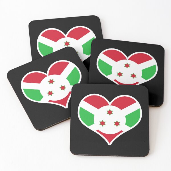 Item preview, Burundi Flag Heart designed and sold by PKHalford.