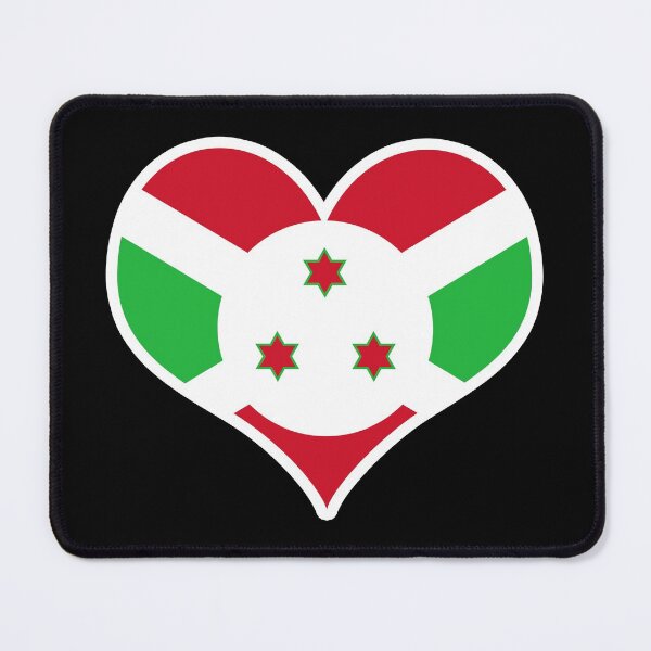 Item preview, Burundi Flag Heart designed and sold by PKHalford.