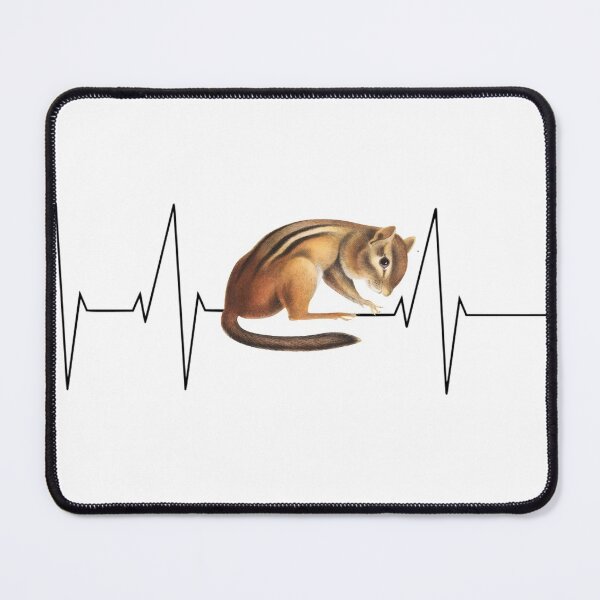 Item preview, Chipmunk heartbeat retro vintage black designed and sold by tiemistico.