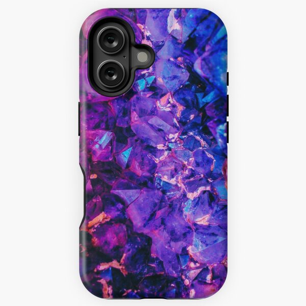Aperçu de l'œuvre Géode bleue et violette vibrante créée et vendue par RaineLight.