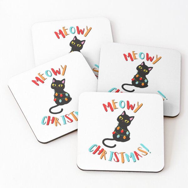 Item preview, Meowy Christmas Pun designed and sold by Pun Intended.