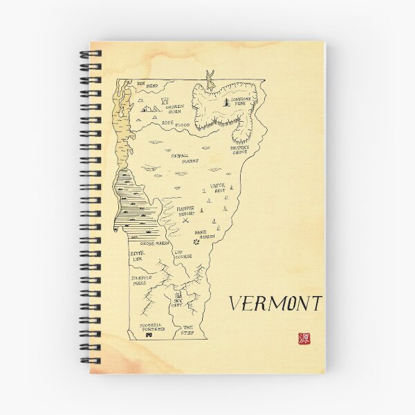 Item preview, Vermont as a fantasy map designed and sold by aldayuan.
