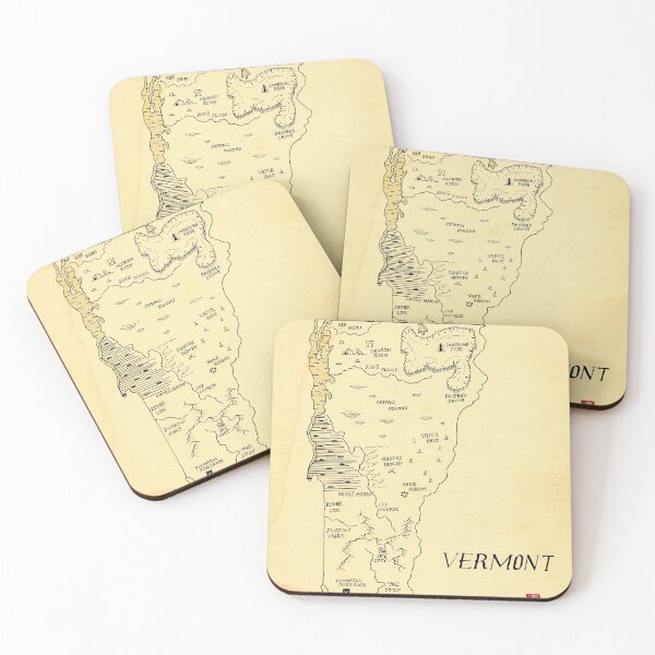 Item preview, Vermont as a fantasy map designed and sold by aldayuan.