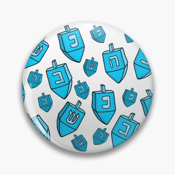 Item preview, Blue Hanukkah Dreidel Doodle Pattern, made by EndlessEmporium designed and sold by EndlessEmporium.