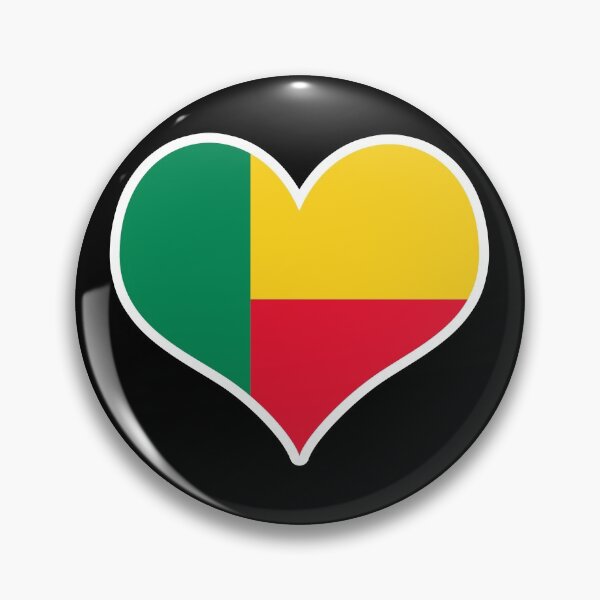 Item preview, Benin Flag Heart designed and sold by PKHalford.