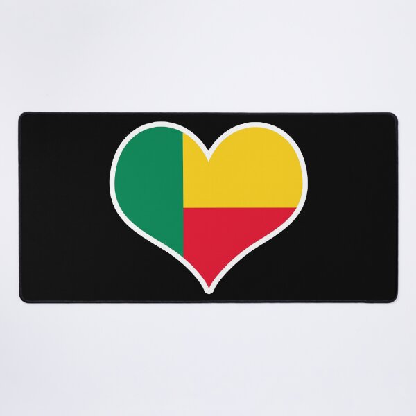 Item preview, Benin Flag Heart designed and sold by PKHalford.