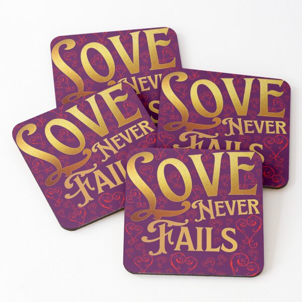 Item preview, Love never fails. Christian art. designed and sold by ConArte.