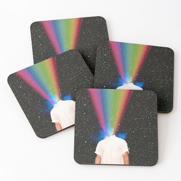 Item preview,  Trippy surreal  psychedelic rainbow head in  space   designed and sold by Yasmine khalifa.