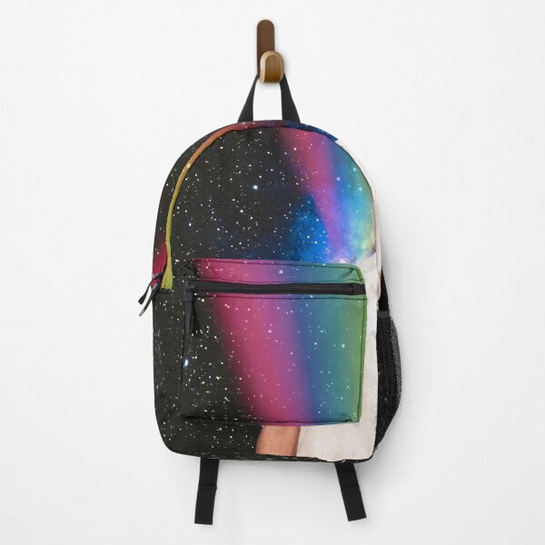 Item preview, Trippy surreal psychedelic rainbow head in space designed and sold by Yasmine khalifa.