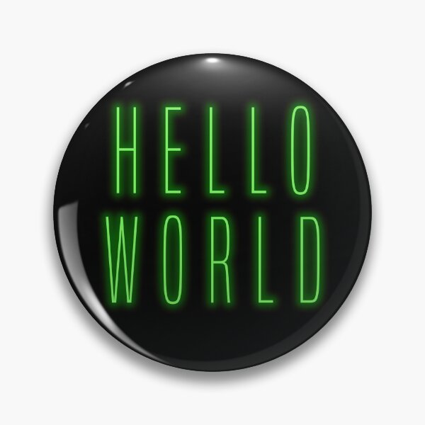 Item preview, Hello World designed and sold by alienfolklore.