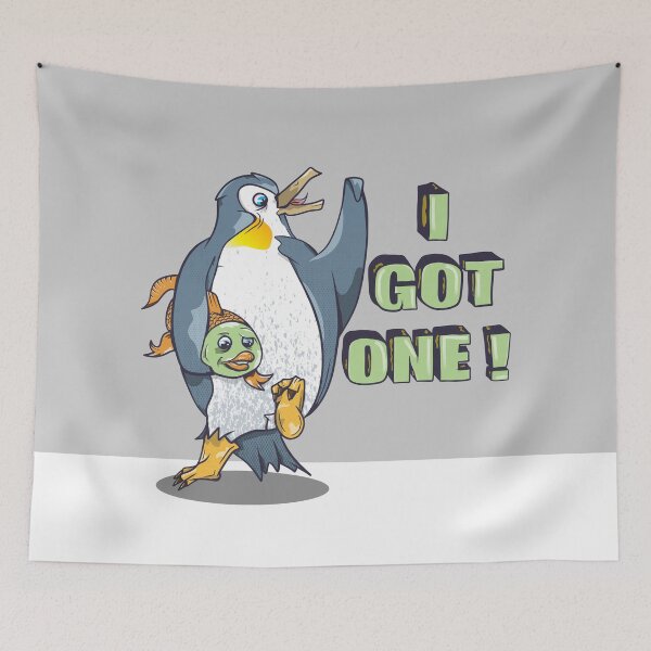 Item preview, Penguin Ice Fishing designed and sold by piedaydesigns.
