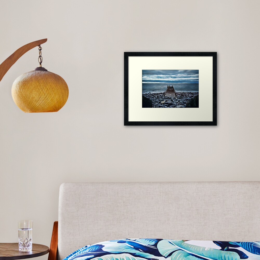Canico Pier, Santa Cruz, Madeira Islands Framed Art Print