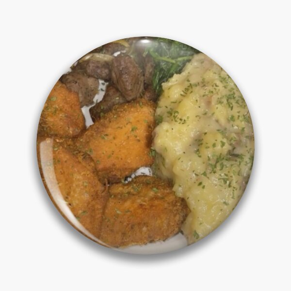 Item preview, Fried Chicken, Steak, Spinach, and Mash Potatoes  designed and sold by Tsullivan8.