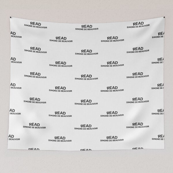 Item preview, READ SIMONE DE BEAUVOIR, PHILOSOPHY BOOKS & PHILOSOPHER QUOTES DESIGN designed and sold by shirtpress.