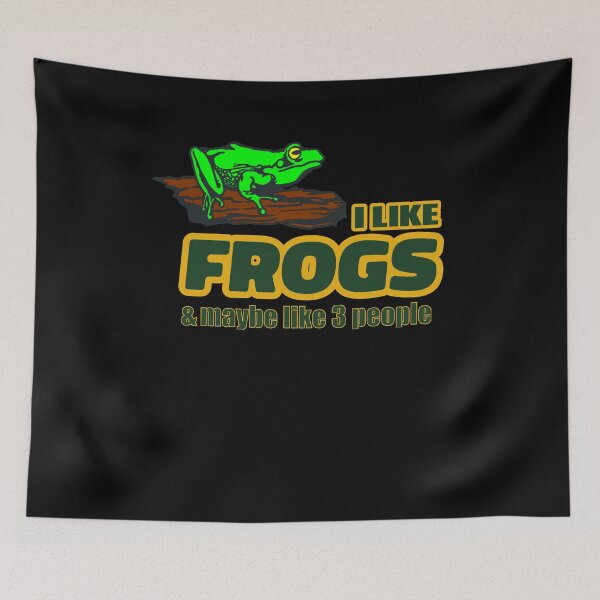 Item preview, I Like Frogs and Maybe 3 People - Frog Lover designed and sold by Ibu83.