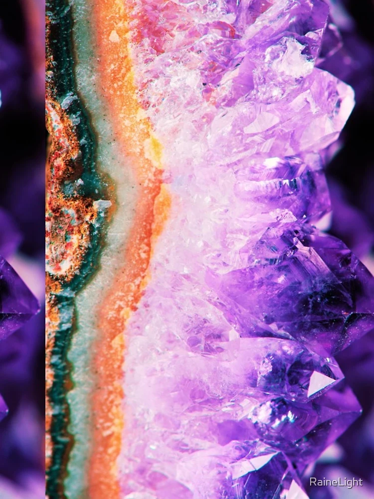 Thumbnail 4 of 4, iPhone Case, Amethyst Geode designed and sold by RaineLight.