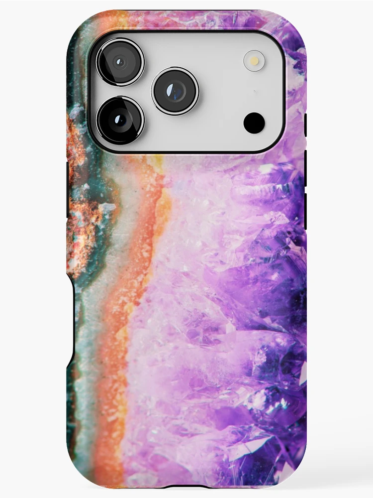 Thumbnail 1 of 4, iPhone Case, Amethyst Geode designed and sold by RaineLight.