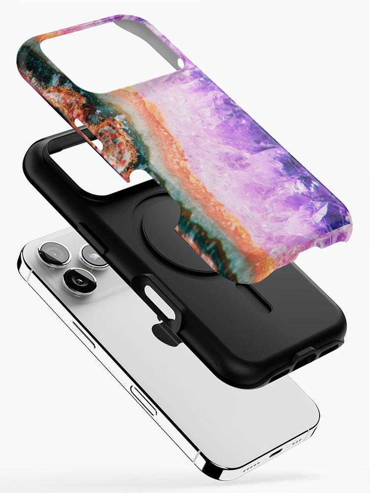 Thumbnail 2 of 4, iPhone Case, Amethyst Geode designed and sold by RaineLight.