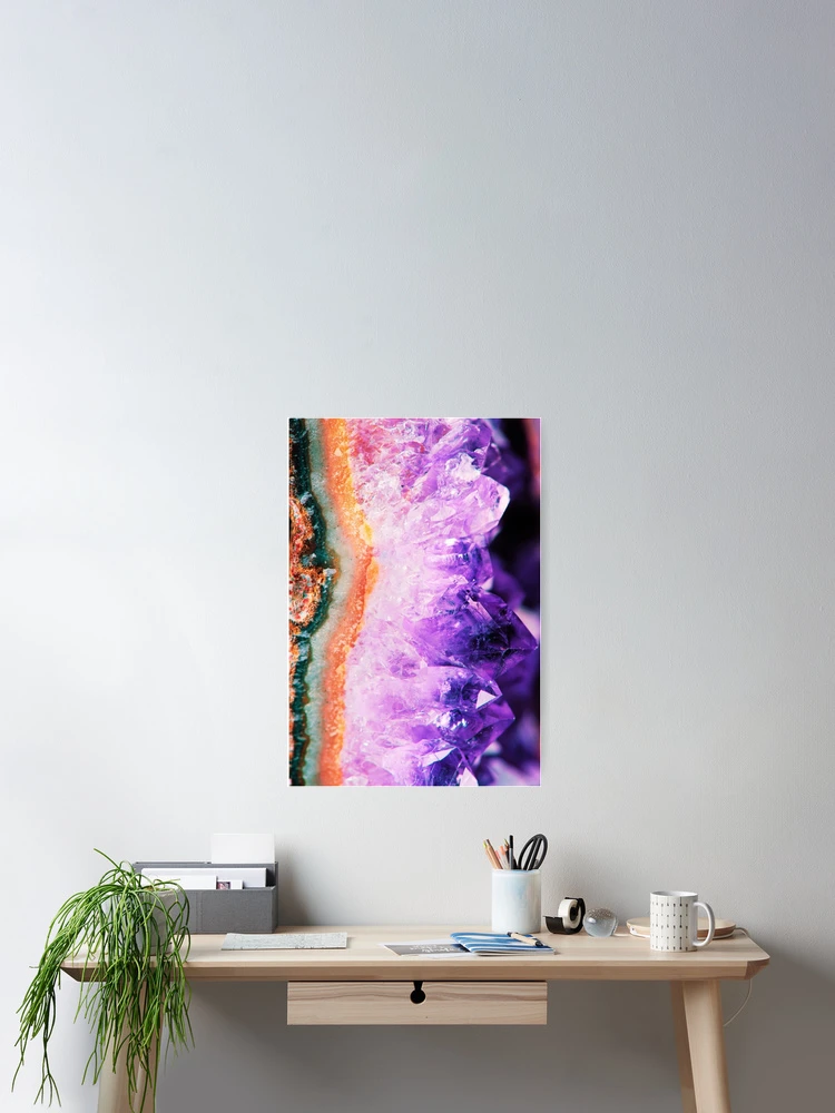 Thumbnail 2 of 3, Poster, Amethyst Geode designed and sold by RaineLight.