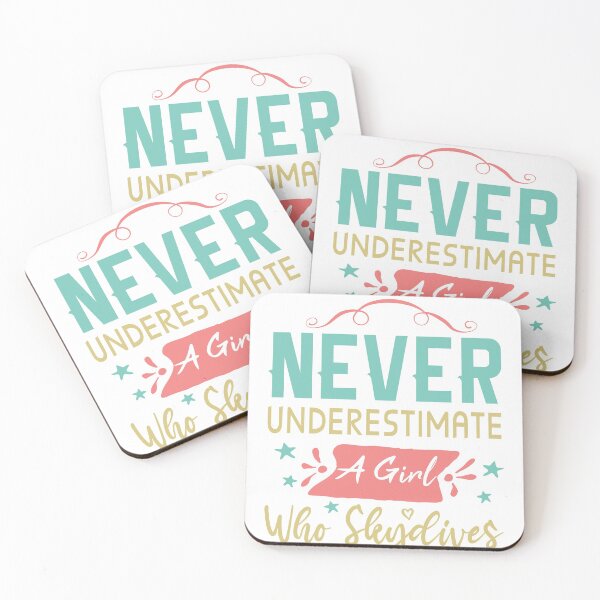 Item preview, Never Underestimate A Girl Who Skydives Sky Diver Sky diving designed and sold by Dream-bubble.