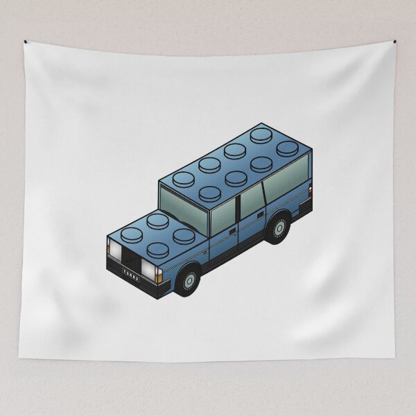 Item preview, turbobrick wagon - blue designed and sold by humanmetronome.