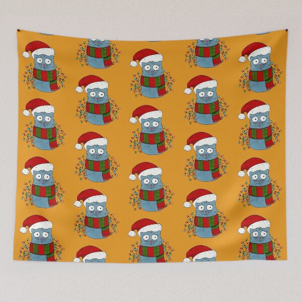 Item preview, Awkward Christmas Cat designed and sold by Mvcias.