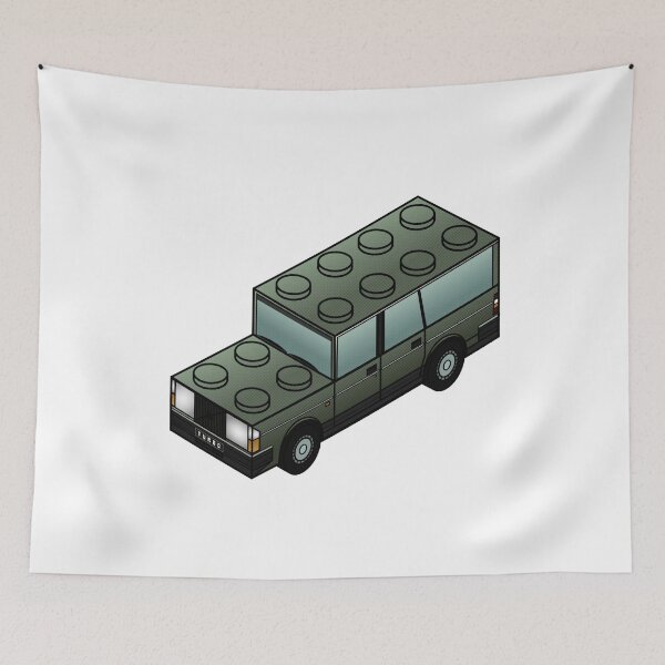 Item preview, turbobrick wagon - green designed and sold by humanmetronome.