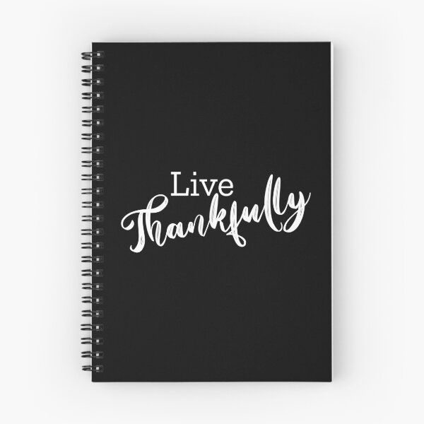 Item preview, Live Thankfully Calligraphy designed and sold by amazingjoy.