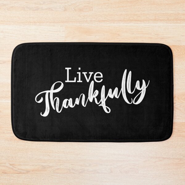 Item preview, Live Thankfully Calligraphy designed and sold by amazingjoy.