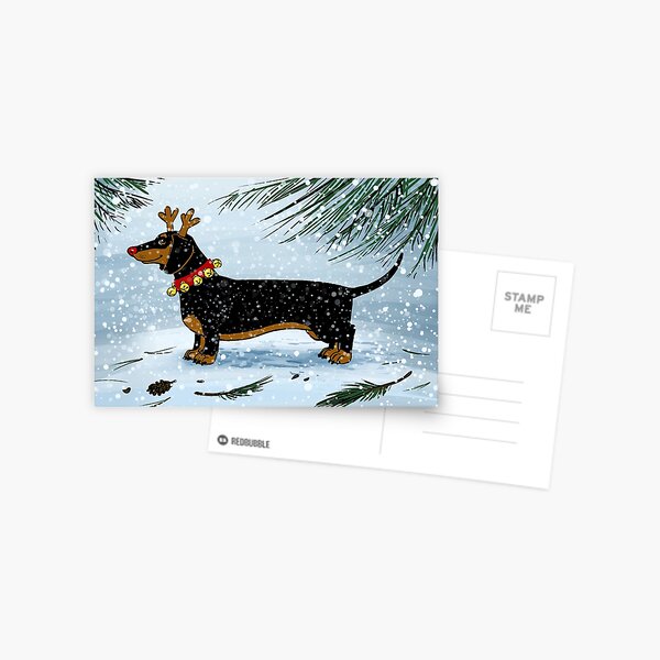 Item preview, A Very Dachsie Christmas designed and sold by Danelle Malan.