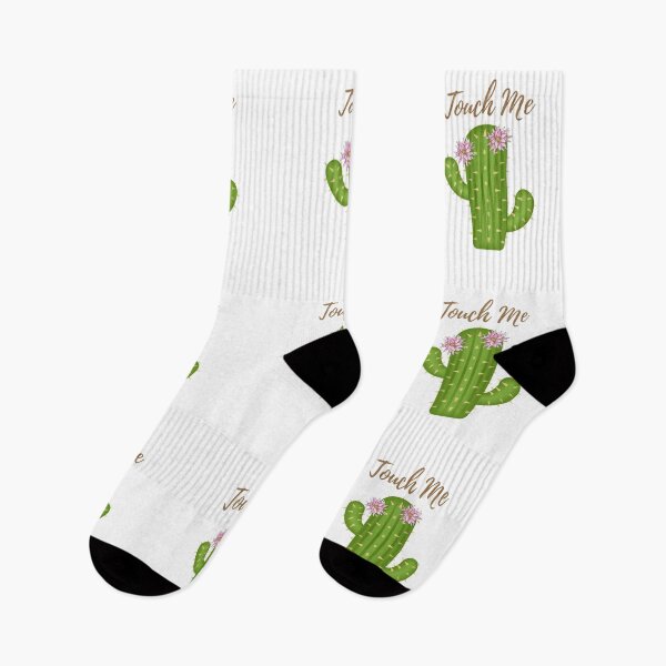 Item preview, Tócame la planta de cactus verde espinosa. Divertida planta de cactus con flores rosas. designed and sold by silviaol.