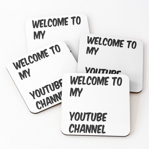 Item preview, Welcome To My YouTube Channel designed and sold by MottoDigging.