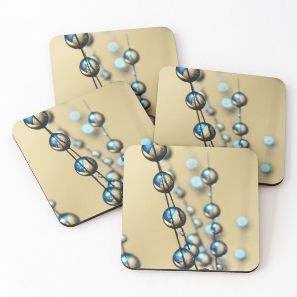 Item preview, Gold and Blue Grass Seed Drops designed and sold by SharonJ.