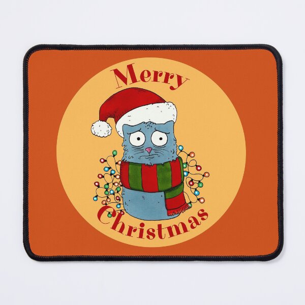 Item preview, Awkward Merry Christmas Cat designed and sold by Mvcias.