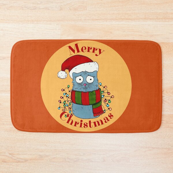 Item preview, Awkward Merry Christmas Cat designed and sold by Mvcias.