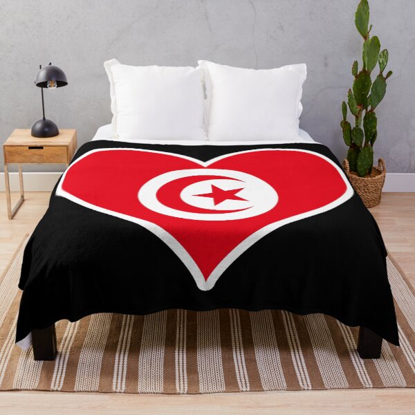 Item preview, Tunisia Flag Heart designed and sold by PKHalford.