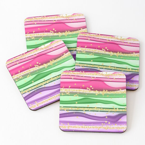 Item preview, Colorful Rainbow ink glitter Gold pattern design  designed and sold by Sunnyhova.