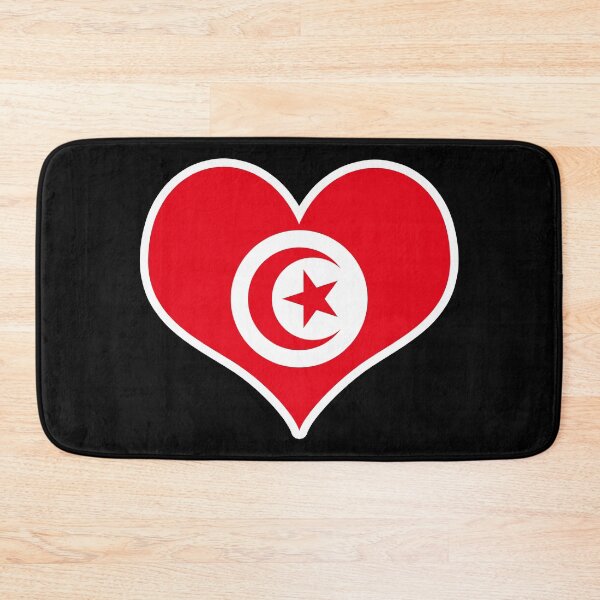 Item preview, Tunisia Flag Heart designed and sold by PKHalford.