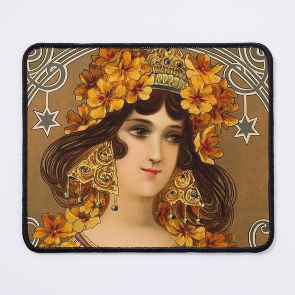 Item preview, Maiden with Yellow Flowers (1899) - Mary Golay designed and sold by SALON DES ARTS.