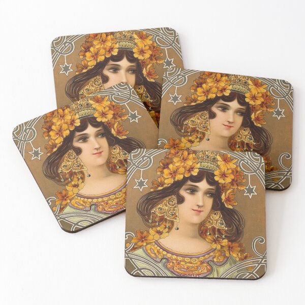 Item preview, Maiden with Yellow Flowers (1899) - Mary Golay designed and sold by SALON DES ARTS.