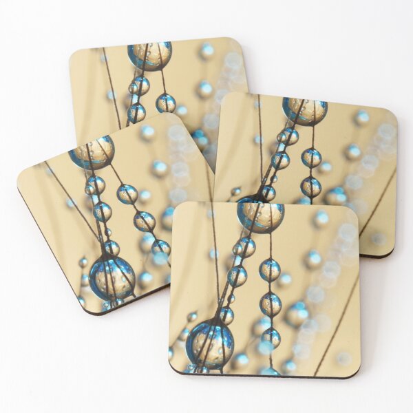 Item preview, Gold and Blue Grass Seed Drops III designed and sold by SharonJ.