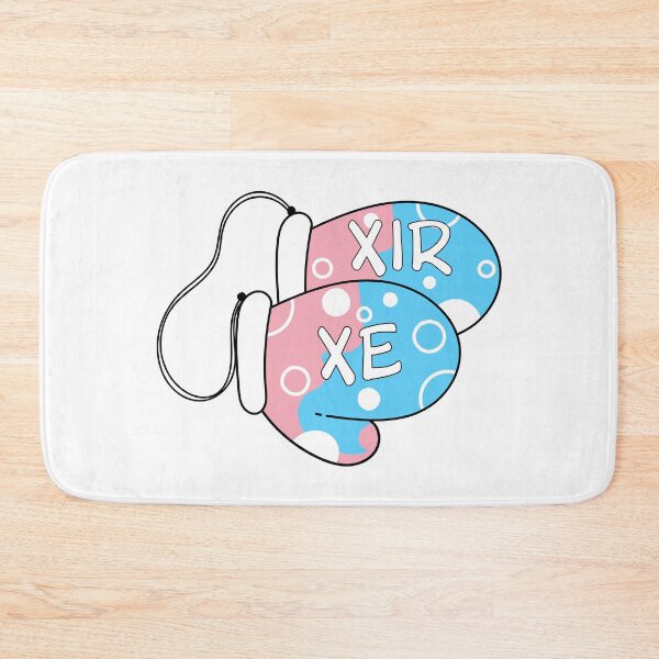 Item preview, Trans Pride Pronoun Mittens Xe/Xir designed and sold by BiOurPride.