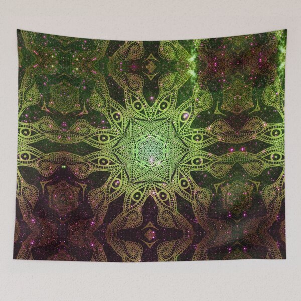 Item preview, Stargazing Perseus-Pisces Supercluster of Galaxies Star Eye Green designed and sold by GloomyLand.