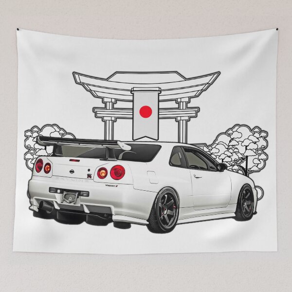 Aperçu de l'œuvre Skyline GT-R R34 V-SPEC 2 JAPON créée et vendue par nicodrt.
