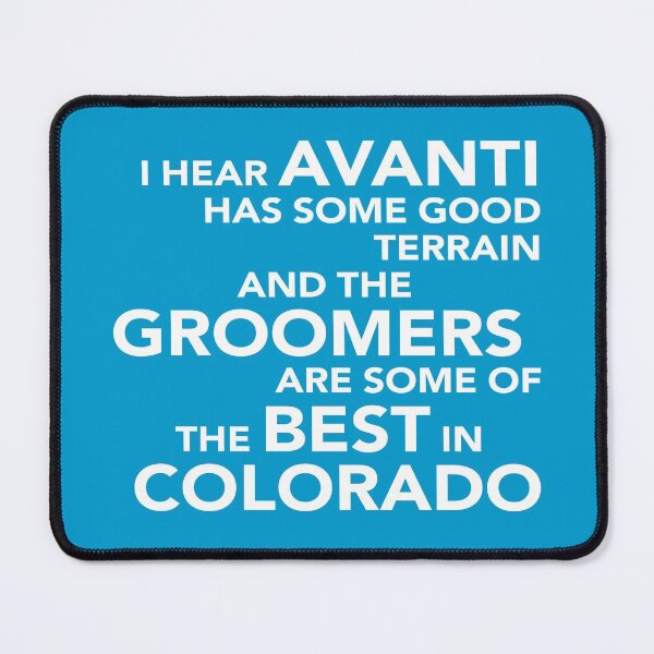 Item preview, Avanti Has Some of the Best Groomers to Ski in Colorado (Vail Font) designed and sold by avanTishirtco.