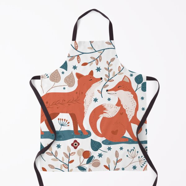 Item preview, Red Fox and Flora Print designed and sold by Dollfacedesign.