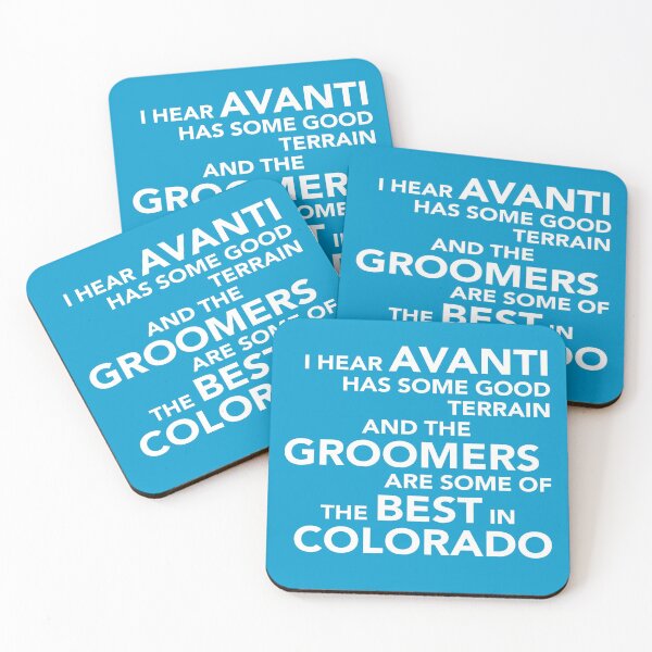 Item preview, Avanti Has Some of the Best Groomers to Ski in Colorado (Vail Font) designed and sold by avanTishirtco.
