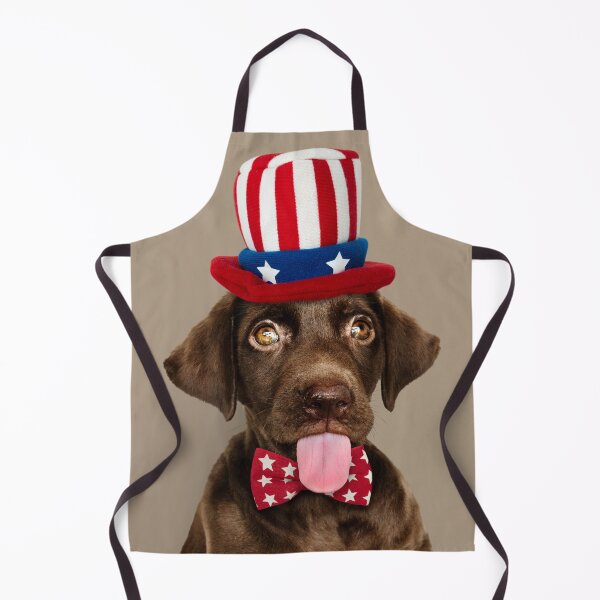 Item preview, Cute Chocolate Labrador Retriever in Uncle Sam Hat and Bow Tie. USA Style designed and sold by fowons.