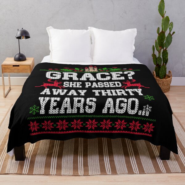 Item preview, Christmas Family Winter Vacation Ugly Sweater Style Grace? She passed away thirty years ago designed and sold by Simeon	 Dorelus.
